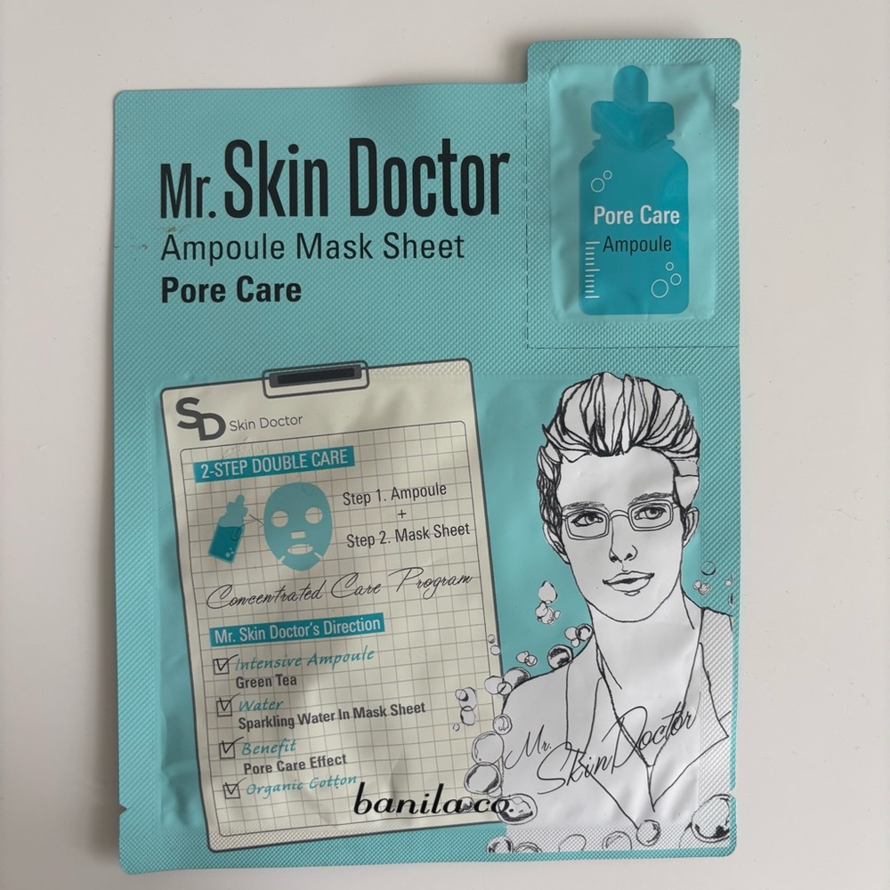 banila co. Mr. Skin Doctor Ampoule Mask Sheet Pore Care